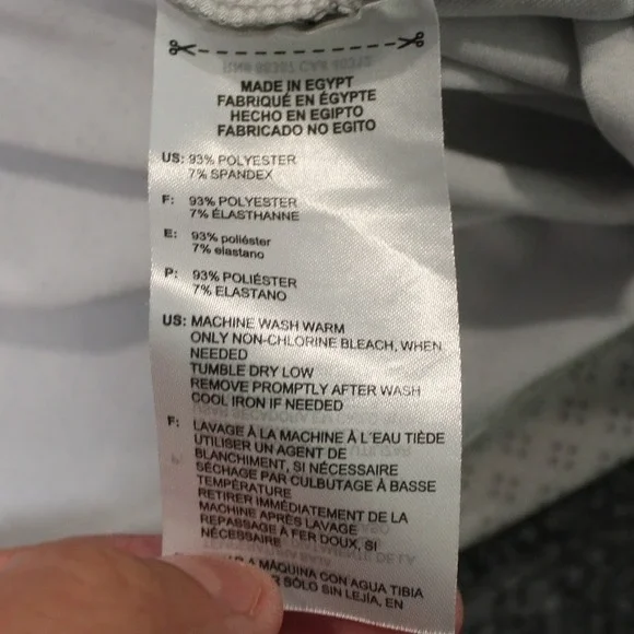 Adidas Golf‎ Polo Shirt Mens XL Gray Pattern Short Sleeve Casual Athletic - Picture 7 of 8